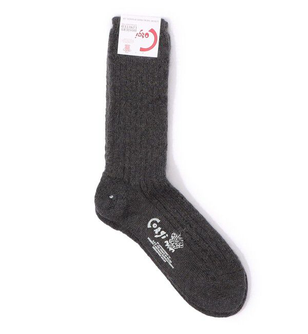 TOMORROWLAND GOODS「corgi Mohair Socks」|ソックス|17 チャコールグレー