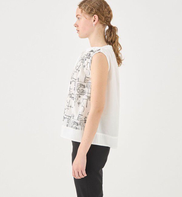 TOMORROWLAND collection「キッチンエンブロイダリー ネックギャザーブラウス」|シャツ・ブラウス|