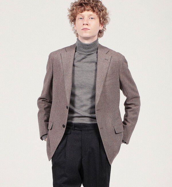 TOMORROWLAND MENS「ウールカシミヤ シングルブレステッド 2Bジャケット ZEGNA TROFEO CASHMERE」|テーラードジャケット|