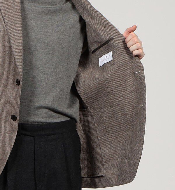 TOMORROWLAND MENS「ウールカシミヤ シングルブレステッド 2Bジャケット ZEGNA TROFEO CASHMERE」|テーラードジャケット|