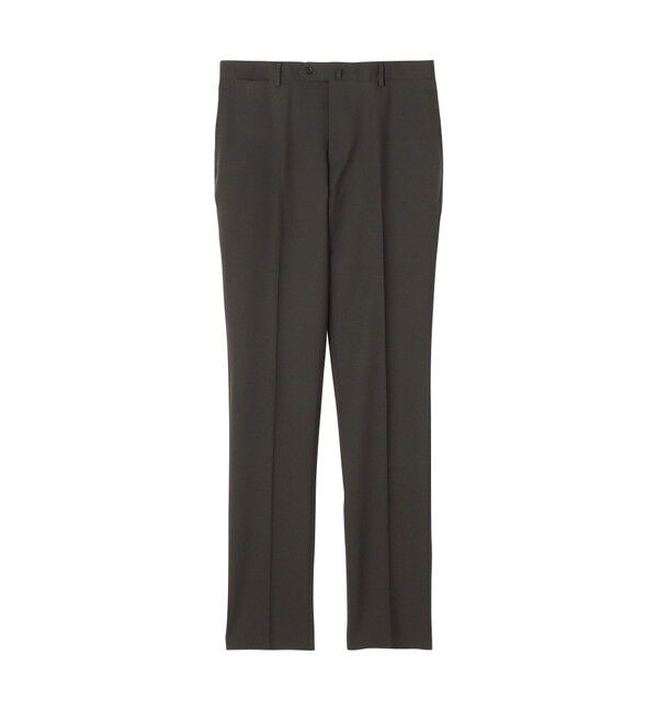 TOMORROWLAND MENS「Super130'sウール ノープリーツ スリムスラックス DRAGO」|スラックス|57 カーキ