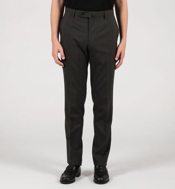 TOMORROWLAND MENS「Super130'sウール ノープリーツ スリムスラックス DRAGO」|スラックス|