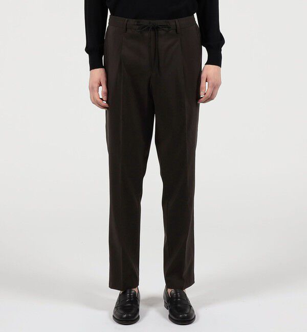 TOMORROWLAND MENS「ウールナイロン 1プリーツ イージースラックス V.B.CANONICO」|スラックス|