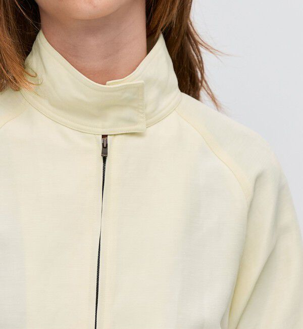 BACCA「ナイロンリネンビンテージギャバジン ジップアップブルゾン」|ブルゾン・スタジャン|