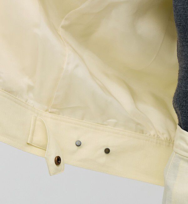 BACCA「ナイロンリネンビンテージギャバジン ジップアップブルゾン」|ブルゾン・スタジャン|