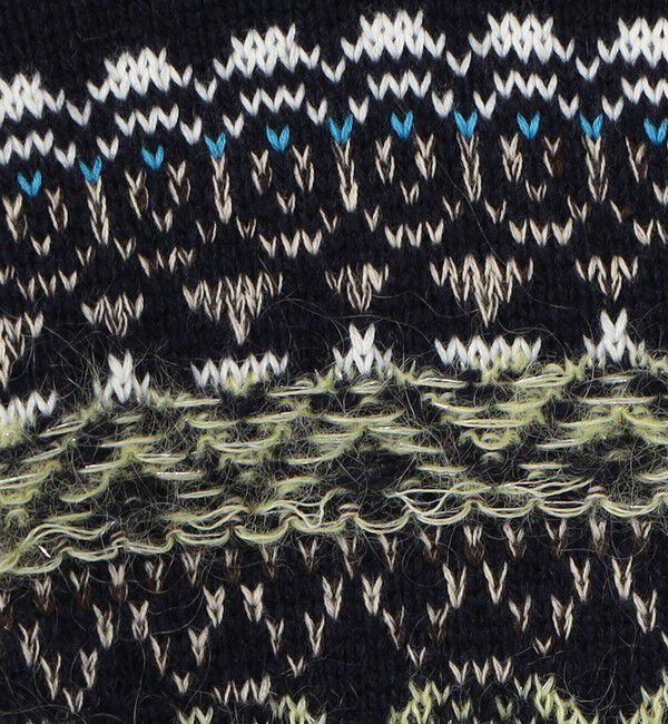 MACPHEE「フェアアイル クルーネックカーディガン」|カーディガン|