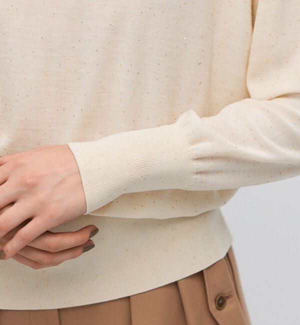 BACCA「スパークルファインウール クルーネックプルオーバー」|ニット・セーター|