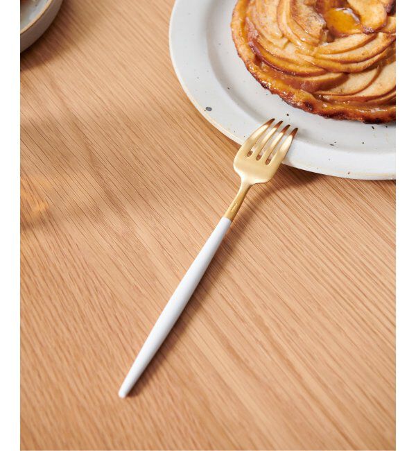 journal standard Furniture「【Cutipol/クチポール】GOA デザートフォーク ホワイト&times;ゴールド」|食器・キッチングッズ|