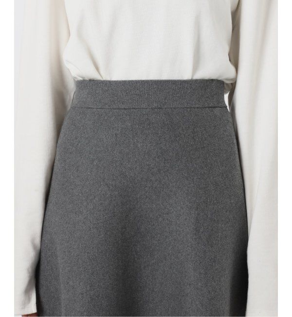 SLOBE IENA「《追加》ミラノリブニットフレアスカート」|スカート|