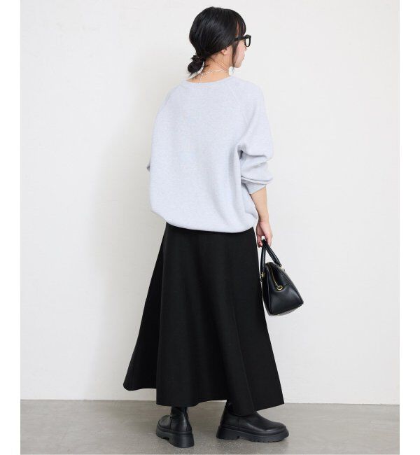 SLOBE IENA「《追加》ミラノリブニットフレアスカート」|スカート|
