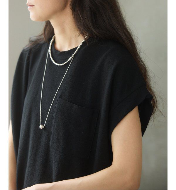 IENA「BLACK ポケットTドレス」|ワンピース|