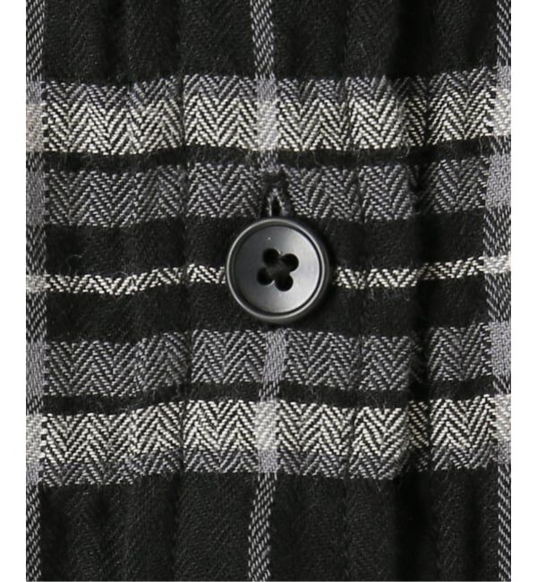 IENA「シャーリングチェックショートシャツ」|シャツ・ブラウス|