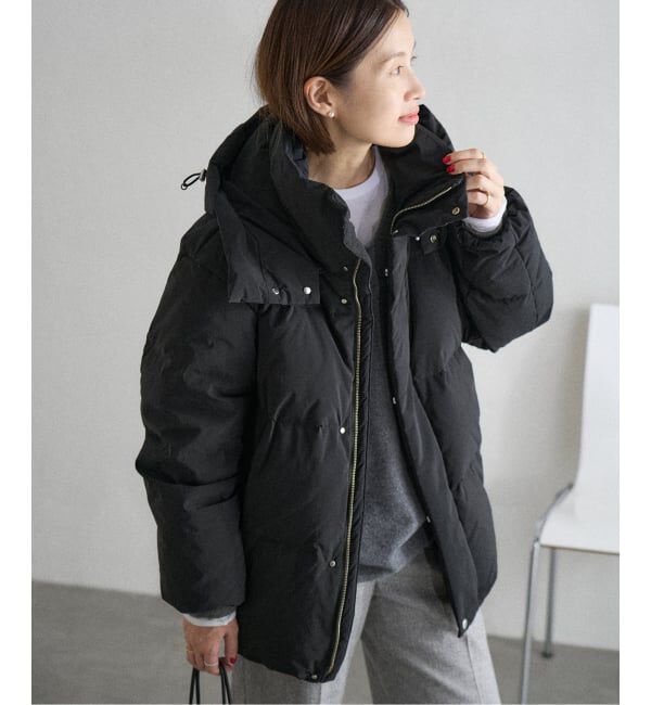 IENA「ARTIROSA 撥水ライトパッファーダウン」|ダウン|ブラック