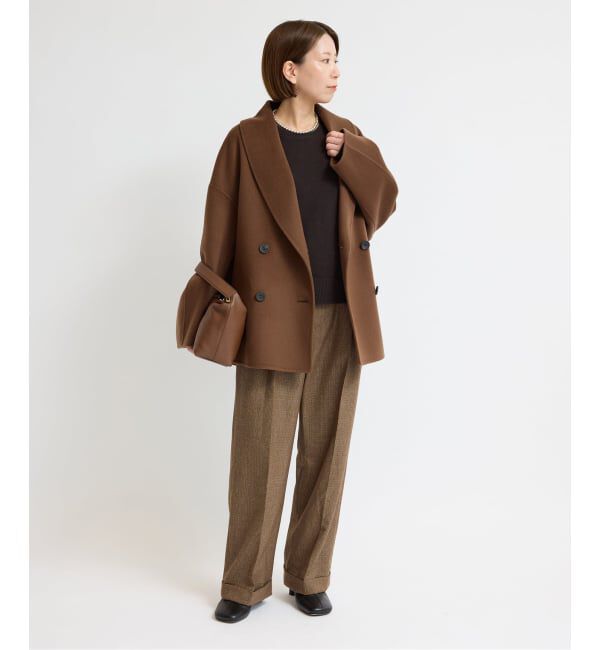 IENA「《追加》Super160 ショールカラーハーフコート」|その他|