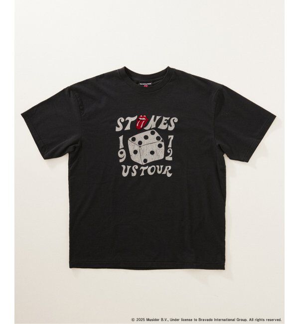 JOURNAL STANDARD relume「THE ROLLING STONES / ローリングストーンズ 別注 フェード Tシャツ」|Tシャツ・カットソー|ブラック A