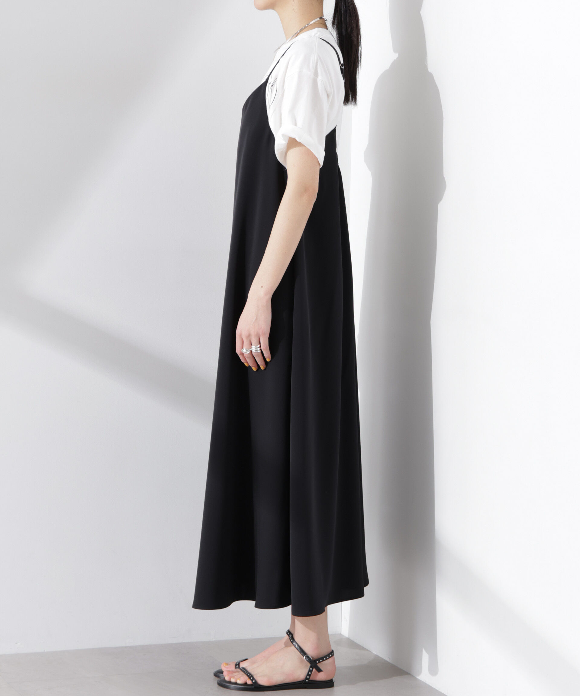 nano･universe「フレアダブルクロスキャミワンピース」|ワンピース|