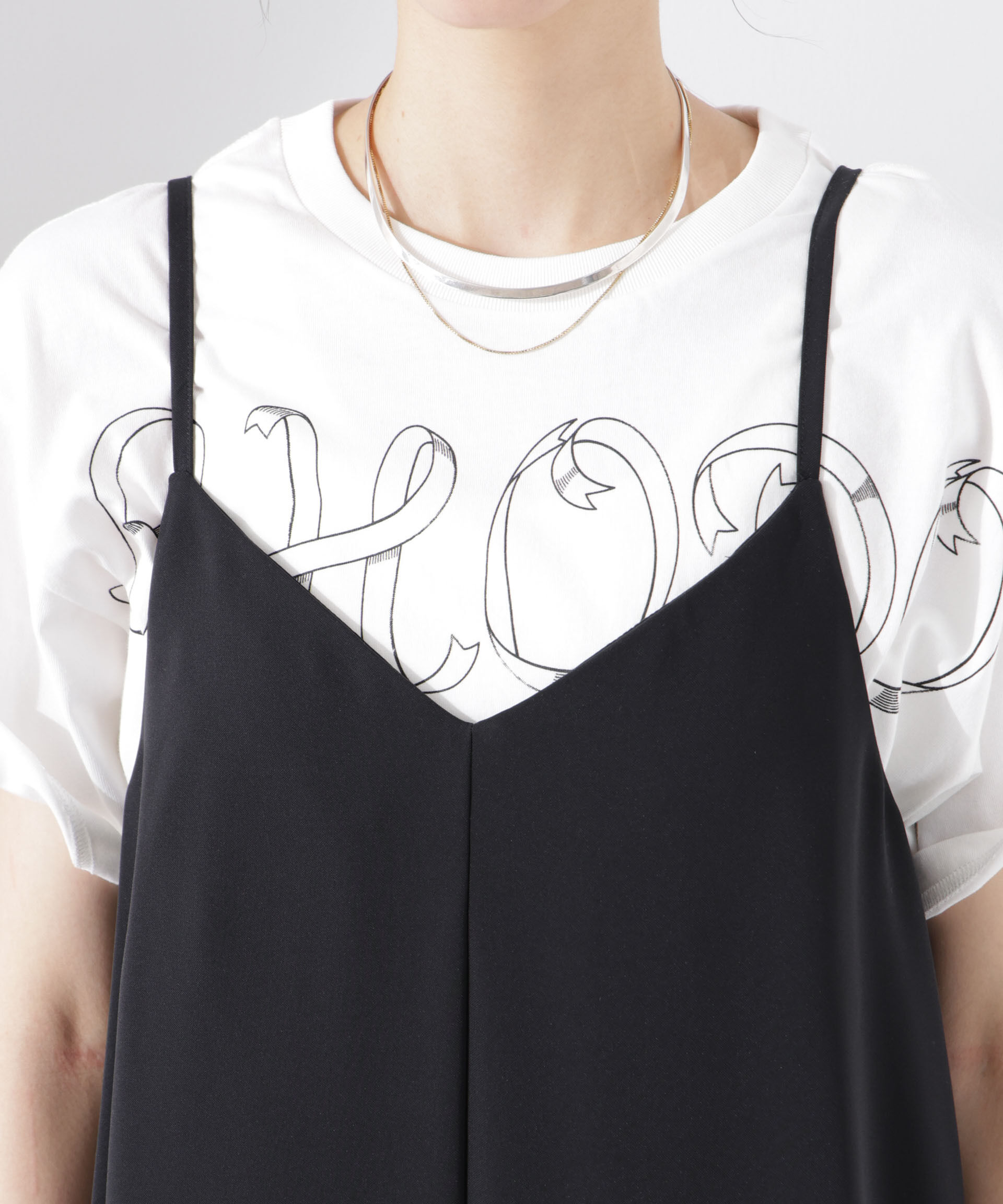 nano･universe「フレアダブルクロスキャミワンピース」|ワンピース|