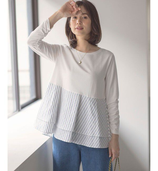 組曲「シャツコンビティアード ロングTシャツ」|Tシャツ・カットソー|