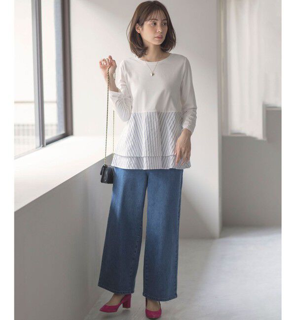 組曲「シャツコンビティアード ロングTシャツ」|Tシャツ・カットソー|