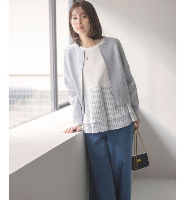 組曲「シャツコンビティアード ロングTシャツ」|Tシャツ・カットソー|