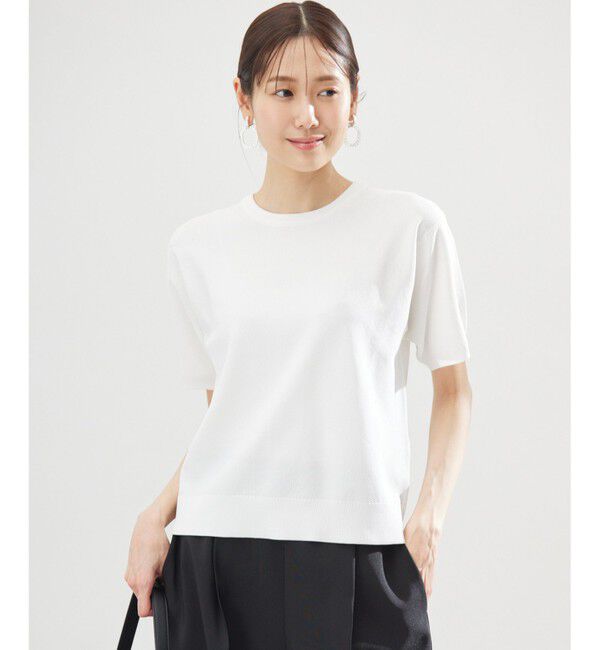 組曲「カノコニットＴシャツ」|ニット・セーター|アイボリー系