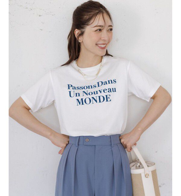 組曲「【綿100％】フロッキープリント Ｔシャツ」|Tシャツ・カットソー|