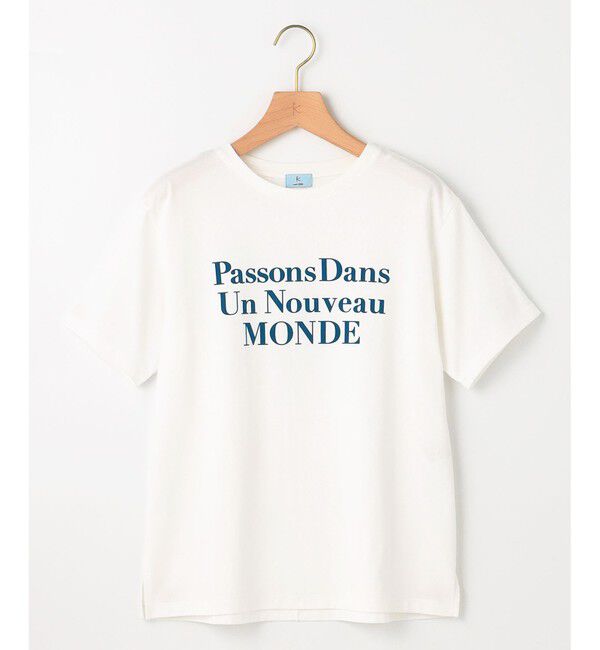 組曲「【綿100％】フロッキープリント Ｔシャツ」|Tシャツ・カットソー|