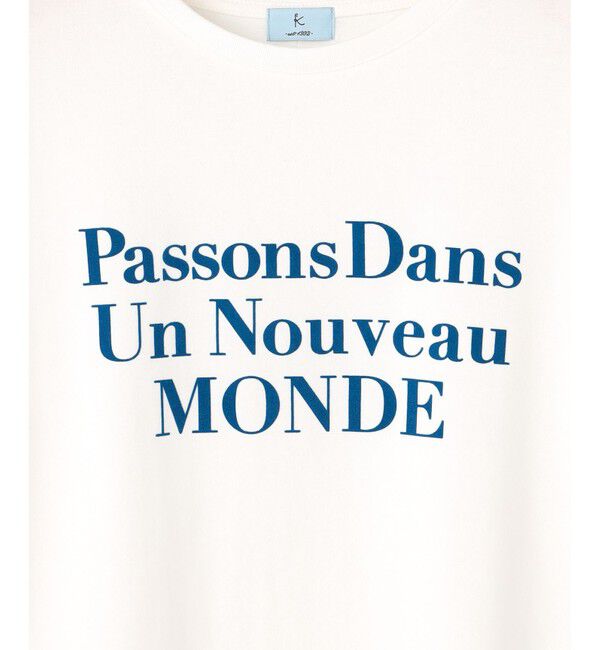 組曲「【綿100％】フロッキープリント Ｔシャツ」|Tシャツ・カットソー|