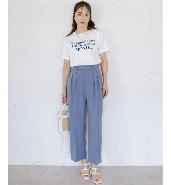 組曲「【綿100％】フロッキープリント Ｔシャツ」|Tシャツ・カットソー|