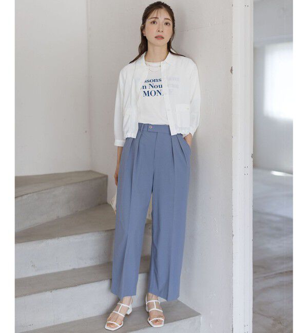 組曲「【綿100％】フロッキープリント Ｔシャツ」|Tシャツ・カットソー|