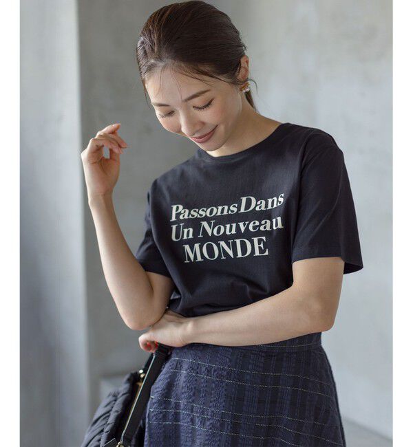 組曲「【綿100％】フロッキープリント Ｔシャツ」|Tシャツ・カットソー|