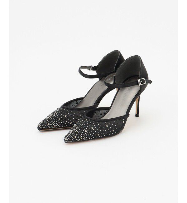 GRACE CONTINENTAL「グラデラインストーンパンプス」|パンプス|ブラック