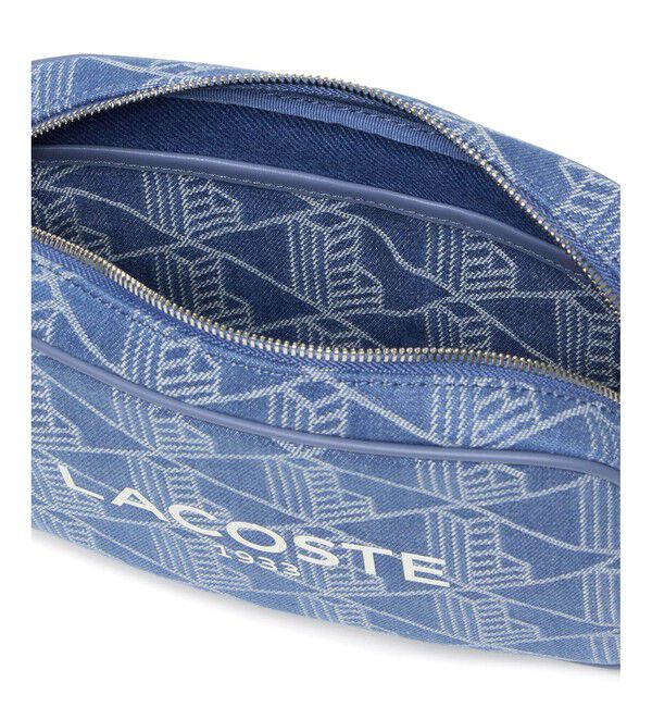 LACOSTE「ヘリテージジャカード モノグラムデニムミニショルダーポーチ」|ショルダー・メッセンジャー|