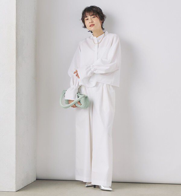 NOLLEY'S「ウォッシャブルエクセルテックタンブラー2タックワイドパンツ」|その他|