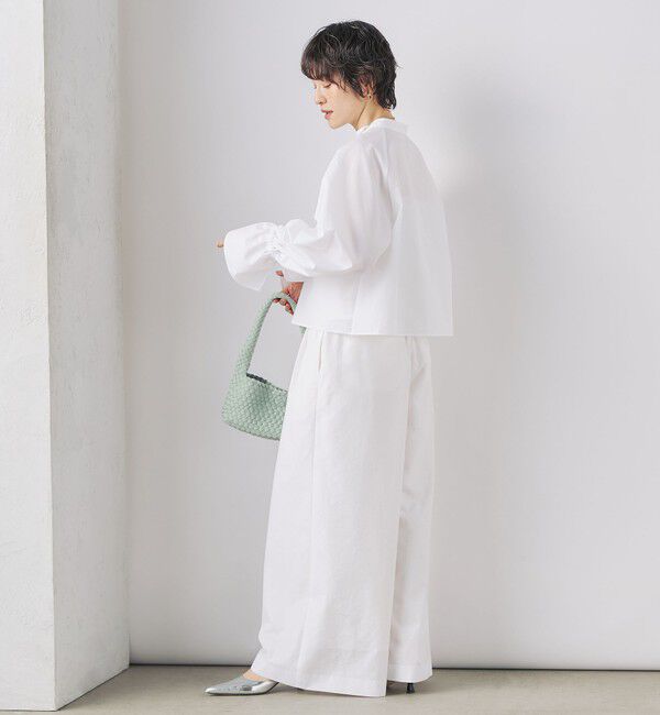 NOLLEY'S「ウォッシャブルエクセルテックタンブラー2タックワイドパンツ」|その他|