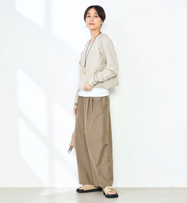 NOLLEY'S「ウォッシャブルエクセルテックタンブラー2タックワイドパンツ」|その他|