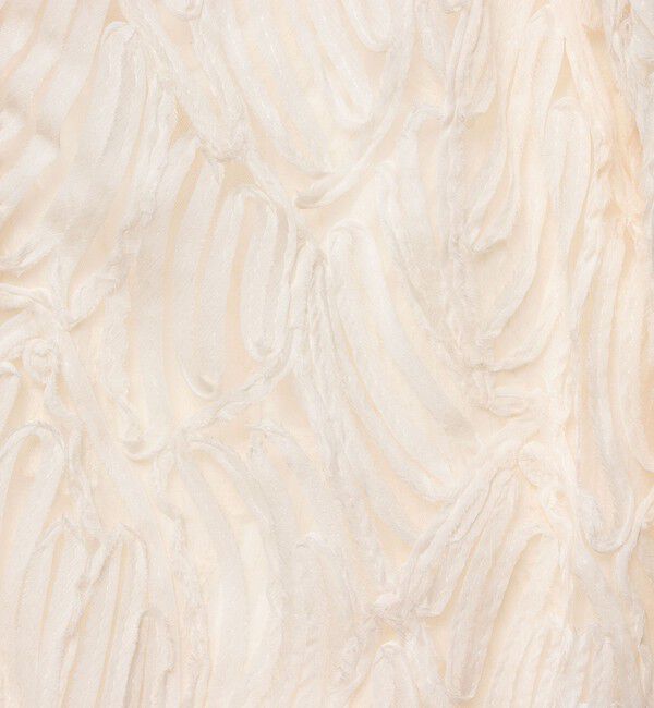 Rie Miller「《セットアップ対応》《手洗い可能》チュール刺繍Vネックカーディガン」|カーディガン|