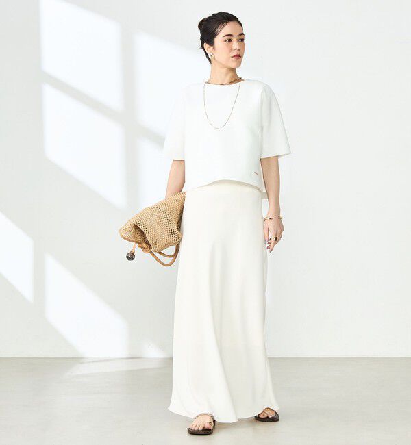 NOLLEY'S「《手洗い可能》ホールガーメントニットTシャツ」|ニット・セーター|