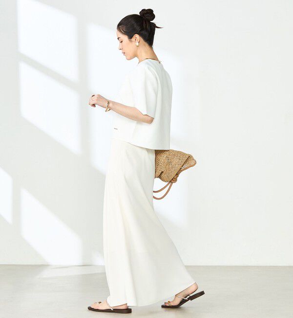 NOLLEY'S「《手洗い可能》ホールガーメントニットTシャツ」|ニット・セーター|