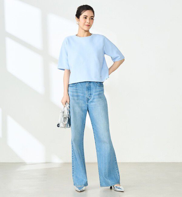 NOLLEY'S「《手洗い可能》ホールガーメントニットTシャツ」|ニット・セーター|