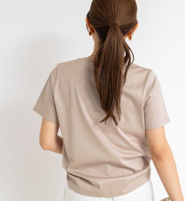 NOLLEY'S sophi「シルケット天竺フロッキーロゴTシャツ」|Tシャツ・カットソー|