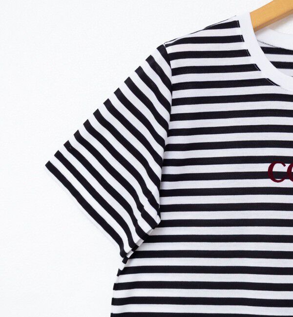 NOLLEY'S sophi「シルケット天竺フロッキーロゴTシャツ」|Tシャツ・カットソー|