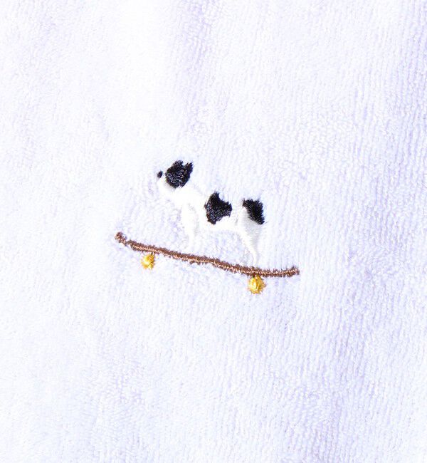 GLOSTER「【セットアップ対応】フレブルパイルTシャツ フレンチブルドッグ刺繍 ワンポイント ワンマイル」|Tシャツ・カットソー|