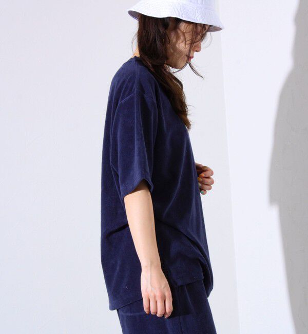 GLOSTER「【セットアップ対応】フレブルパイルTシャツ フレンチブルドッグ刺繍 ワンポイント ワンマイル」|Tシャツ・カットソー|