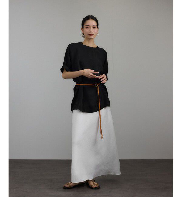 SALON adam et rope'「ブライトツイルTブラウス［洗える］」|シャツ・ブラウス|