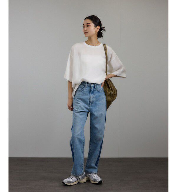 SALON adam et rope'「ブライトツイルTブラウス［洗える］」|シャツ・ブラウス|