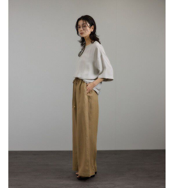 SALON adam et rope'「ブライトツイルTブラウス［洗える］」|シャツ・ブラウス|