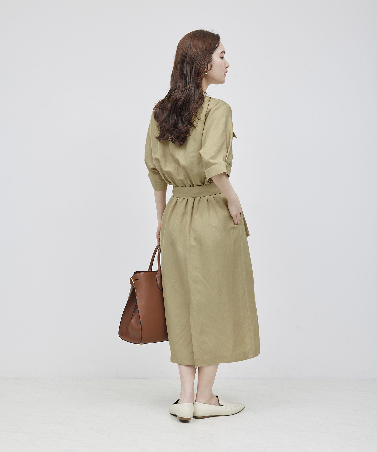 ROPE「スキッパーIラインワンピース」|ワンピース|