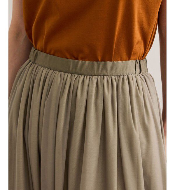 ROPE「【洗える】ブライトネスヤーン サイドプリーツスカート」|スカート|