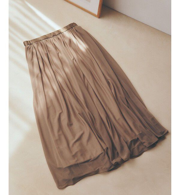 ROPE「【洗える】ブライトネスヤーン サイドプリーツスカート」|スカート|